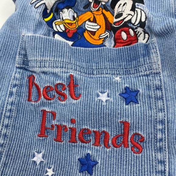 Vintage Disney Catalog Mickey & Best Friends Denim Shirt Embroidered 90s Small - Picture 7 of 8